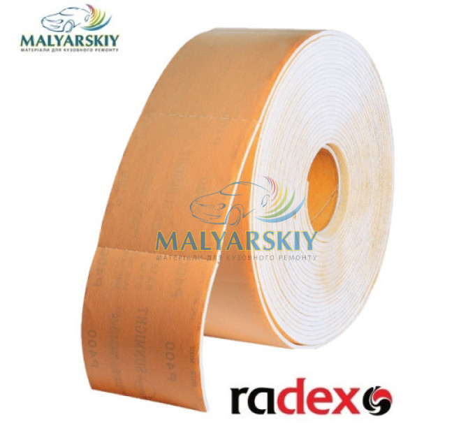 555306 Рулони на м'якій основі GOLD ABRASIVE 114ммx25м RADEX P180