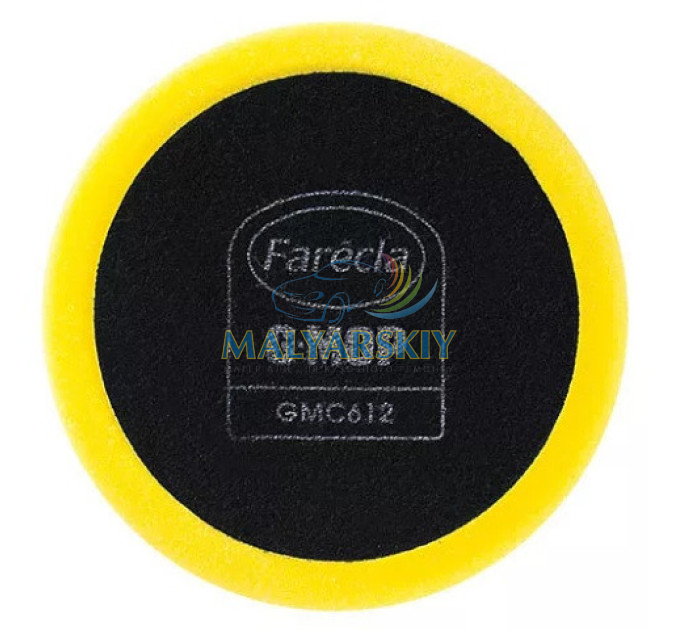 GMC622 Полірувальний круг середньої жорсткості, ЖОВТИЙ 6"/15мм Dry Use Farecla