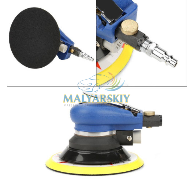 AT-980-5 Шліфувальна машинка PROFI пневматична орбітальна NONVACUUM D125мм AIRKRAFT