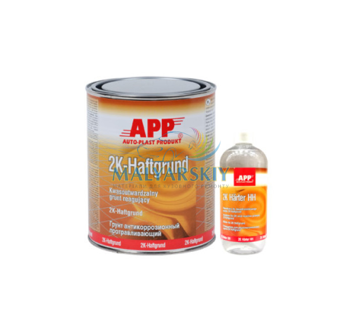 020610 Грунт кислотний APP 2K Haftgrund 2:1 СІРИЙ 1л+0,2л АРР
