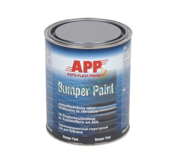 020801 Фарба Bumper Paint структурна для пластику 1K ЧОРНА 1л АРР
