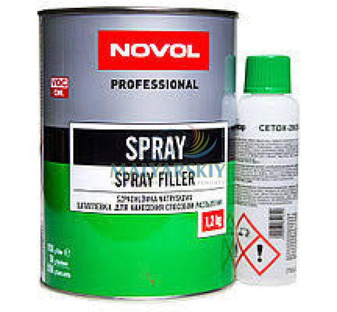 Шпаклівка рідка SPRAY 0,8л NOVOL