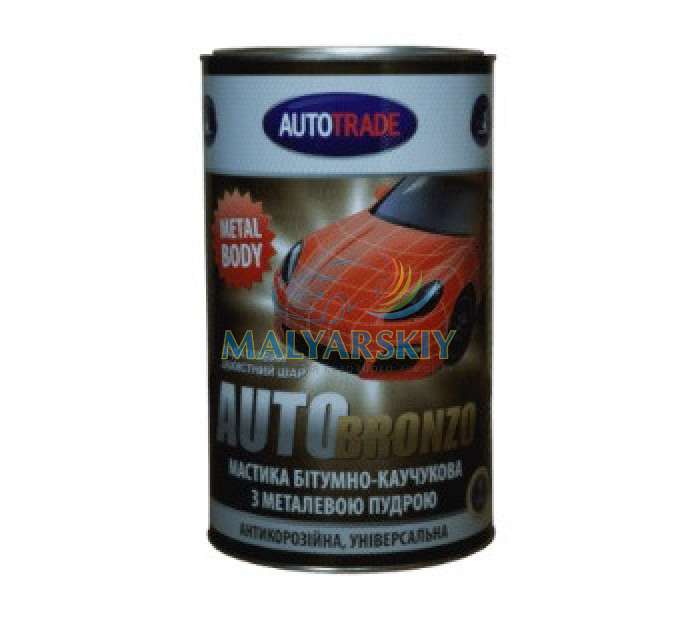 Мастика бітумно-каучукова AUTOBRONZO (бронза) (4,5кг) 5л AUTOTRADE