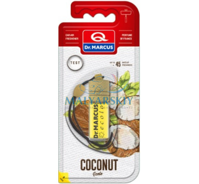 Освіжувач салону ECOLO Coconut 4,5мл Dr.Marcus