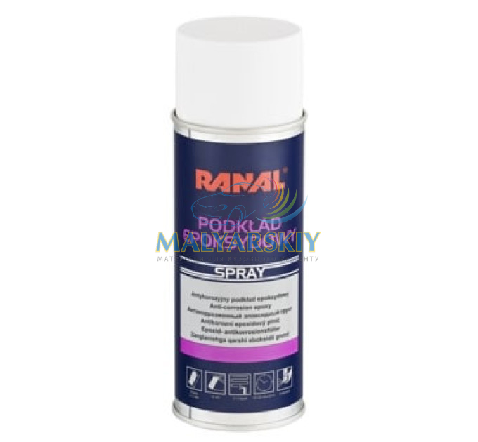 Грунт епоксидний EPOXYDE в АЕРОЗОЛІ СІРИЙ 400мл RANAL