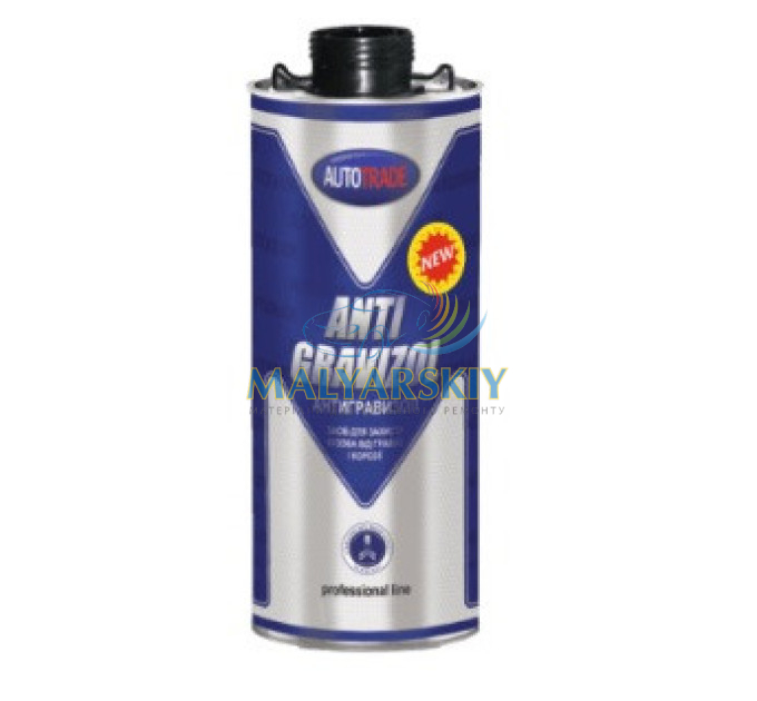 Антигравій для захисту кузова ANTIGRAVIZOL ЧОРНИЙ (1л) 0,9кг AUTOTRADE