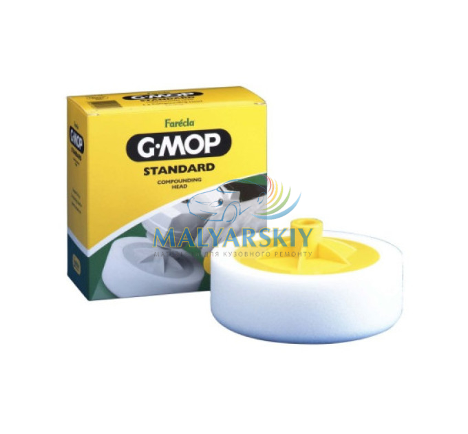 Круг полірувальний Standard Compounding Head G Mop 6" M14мм БІЛИЙ (твердий) FARECLA