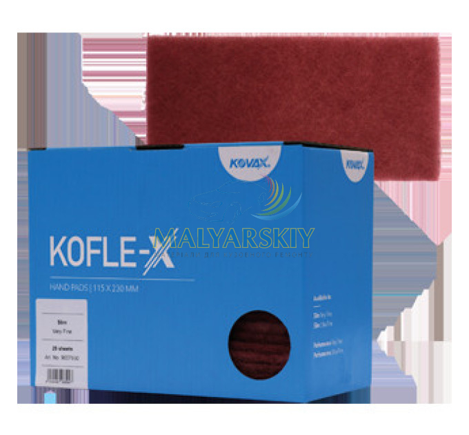 Матуючий войлок KOFLE-X SLIM HAND 115*230мм FINE ЧЕРВОНИЙ KOVAX