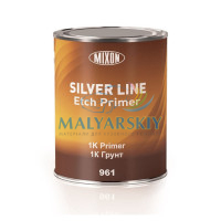 Грунт кислотний для кольорових металів 1K Etch Primer 961 SILVER LINE 0,8л MIXON Грунт кислотний для кольорових металів 1K Etch Primer 961 SILVER LINE 0,8л MIXON
