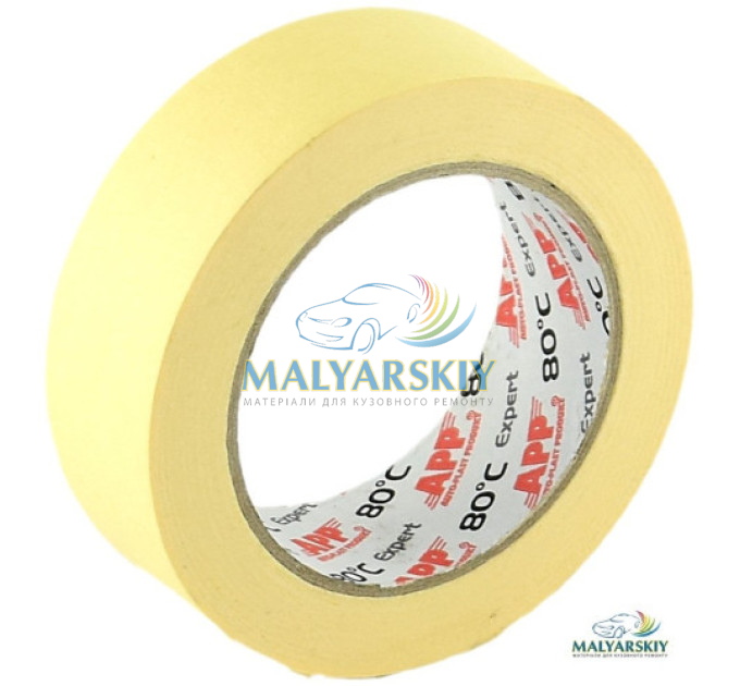 070203 Стрічка малярна жовта Expert 30мм*45м 80С АРР