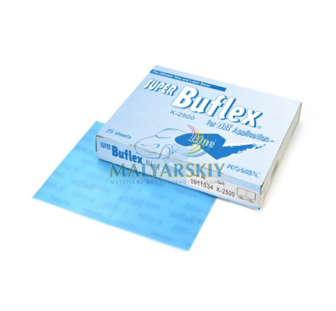 Лист абразивний шліфувальний BUFLEX DRY ST 130*170мм (BLUE) K2500 KOVAX