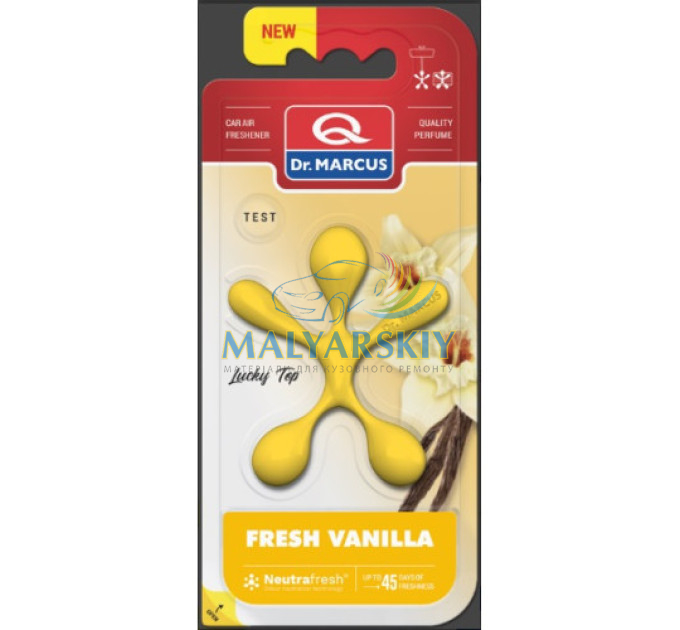 Освіжувач салону Lucky Top Fresh Vanilla (Ванільна свіжість) Dr.Marcus