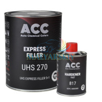 270 Грунт-наповнювач Express Filler UHS 5+1 ЧОРНИЙ 1л +затв.ACC 817 0,2л  ACC