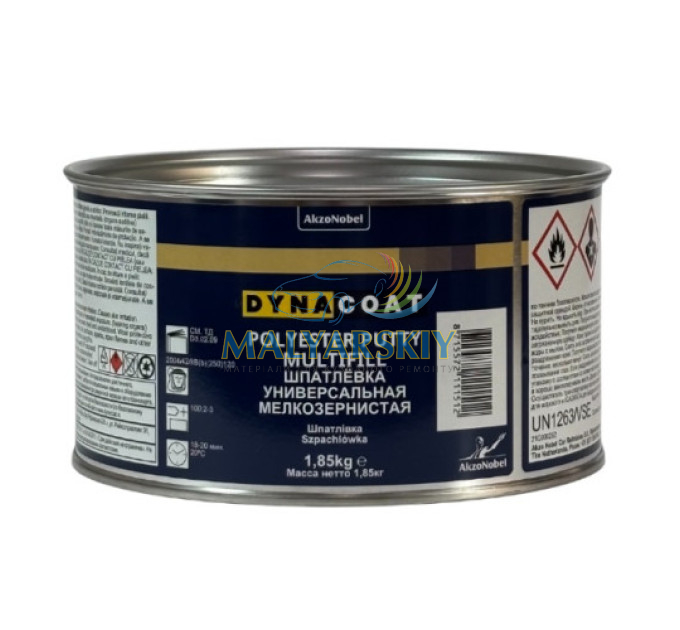 Шпаклівка універсальна мікрозерниста POLYESTER PUTTY MULTIFILL 1,85кг DYNACOAT