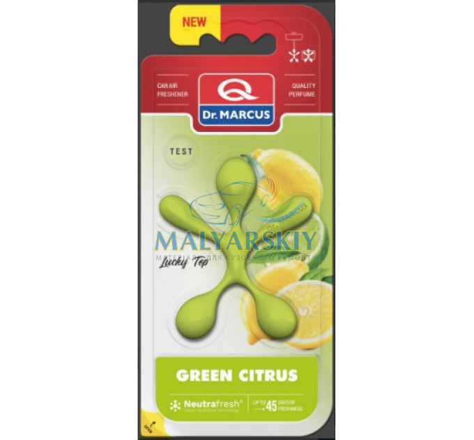 Освіжувач салону Lucky Top Green Citrus (Зелені цитруси) Dr.Marcus