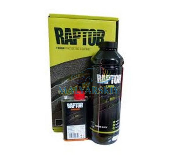 RLB/S1 Захисне покриття підвищенної міцності 3+1 RAPTOR 0,7л+0,25л ЧОРНИЙ 0,95л U-POL